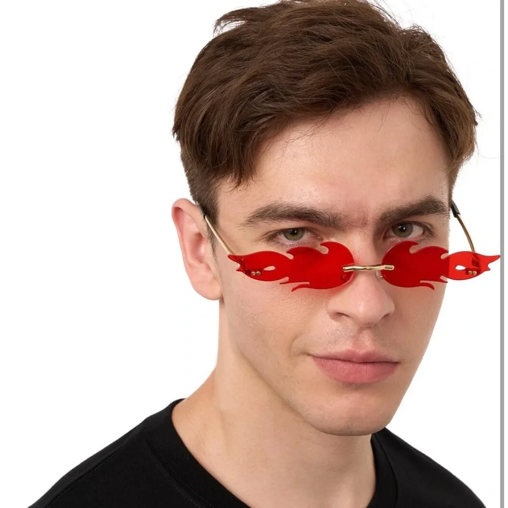 Flame Sunglasses Men or Women - Red, Black, Purple, Green